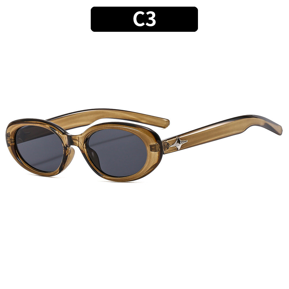 Gafas de sol de PC de PC Star Oval Oval.